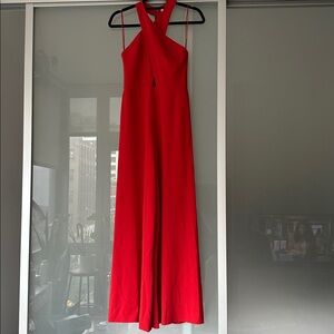 Alice + Olivia Vibrant Red jumpsuit